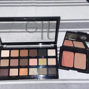 A elf nude eyeshadow palette, and a elf blush
